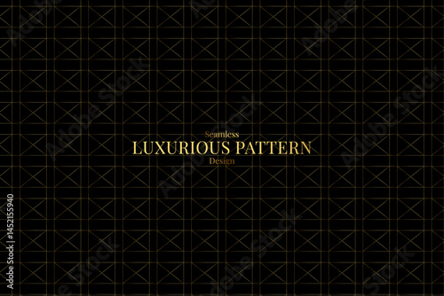 Seamless Gold Ornate Luxury Pattern Background