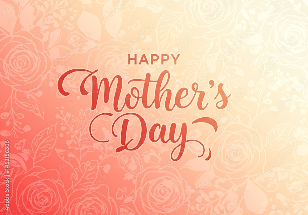 Elegant Wishes: Calligraphy Design for Mother’s Day