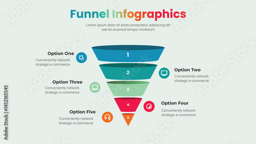 funnel infographics design 