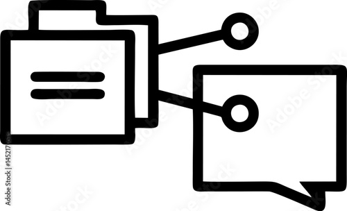Document sharing connects messages digitally