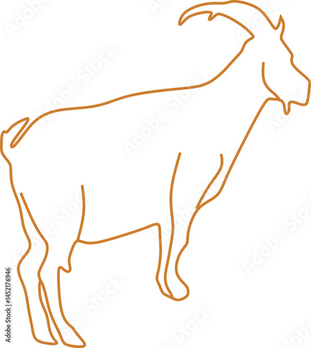 Goat Outline Illustration