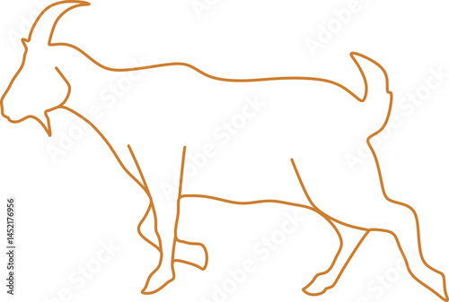 Goat Outline Illustration