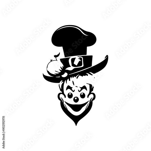 Whimsical chef character design with exaggerated features and playful attire