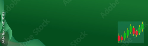 Professional and Modern web Banner for digital business with wave and graphic background