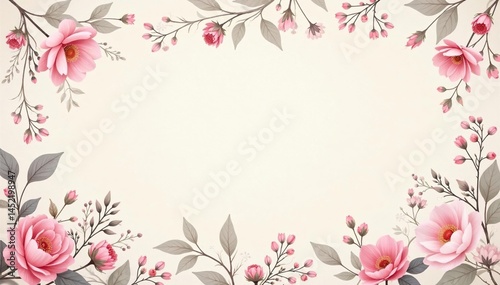 Delicate floral motif, pastel hues, subtle repeating pattern , cream, soft, elegant