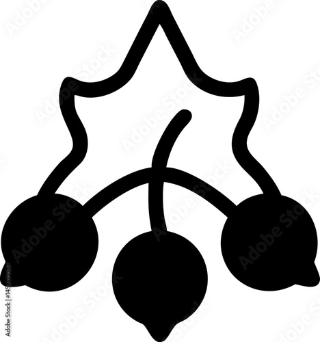 Vector illustration of an abstract design with molecule structure and musical symbol elements, forming a 3D art icon