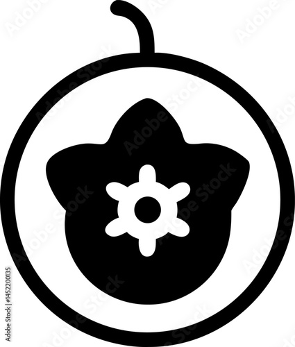 Vector illustration of a metal gear wheel as a ship steering wheel icon, a design concept