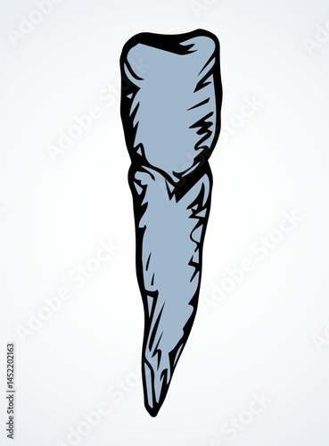The layout of tooth. Vector drawing