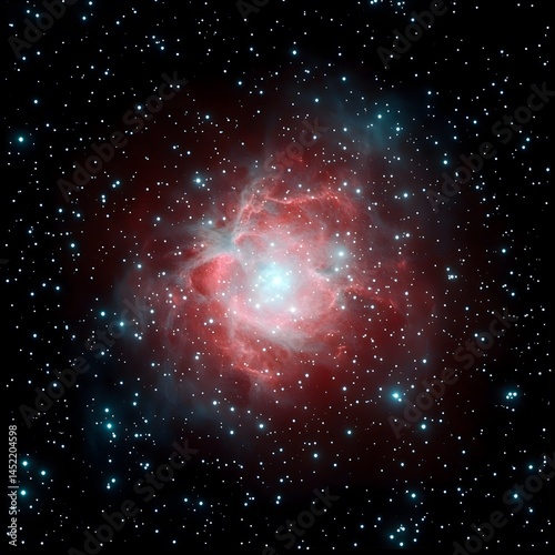 A Stunning View of the Rosette Nebula A Celestial Rose in Space Deep Space