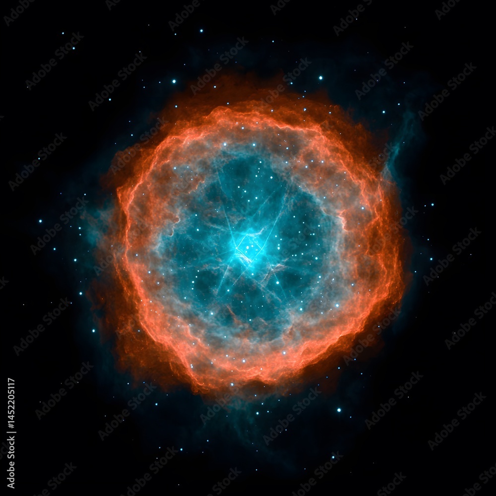 Fototapeta premium Stunning Celestial Nebula Space Cosmic Cloud of Gas and Dust