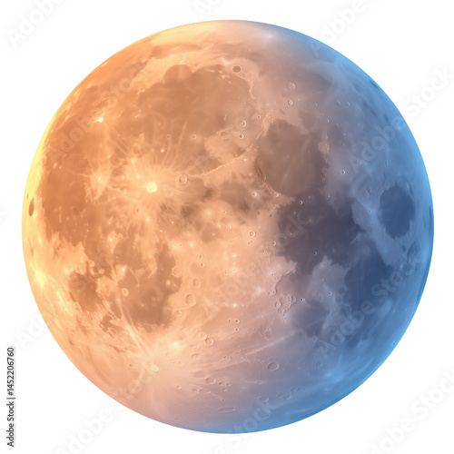 Full moon Halloween theme, transparent background