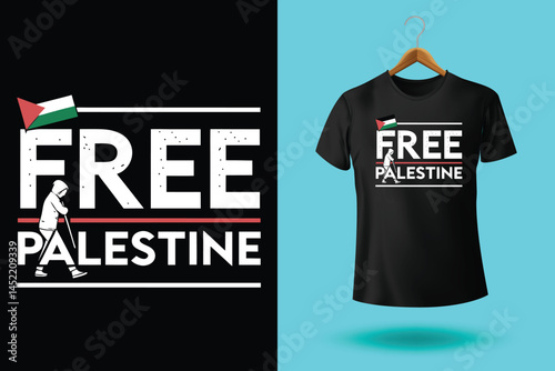 Free gaza free palestine t-shirt design