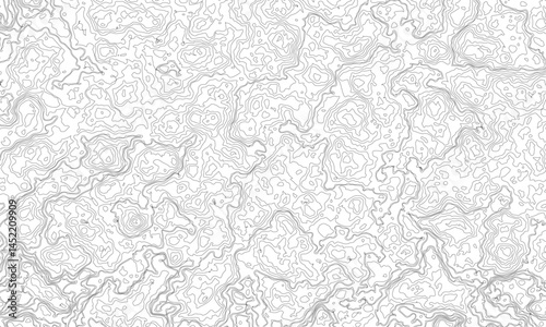 Topographic map background geographic line map with elevation assignments. Modern design with White background with topographic wavy pattern design.