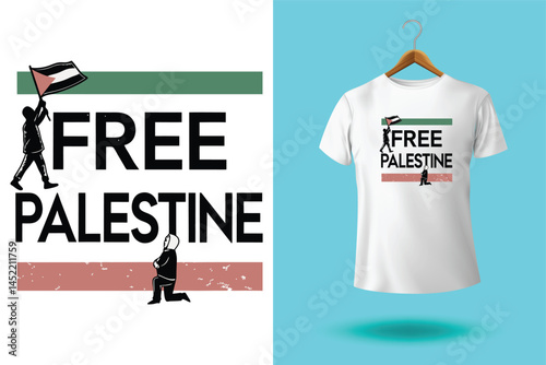 Free gaza free palestine t-shirt design