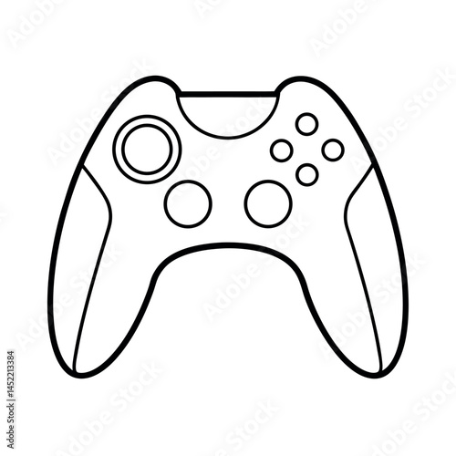 Controller Grip Line Art Vector