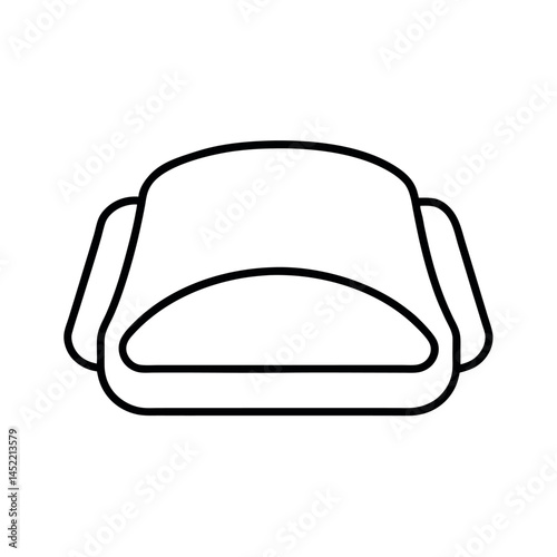 Cooling Pad Line Art Vector