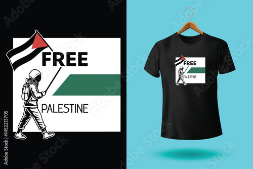 Free gaza free palestine t-shirt design