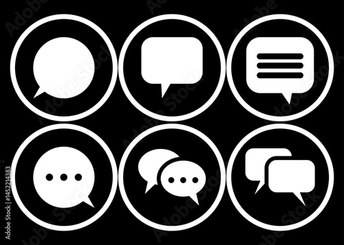 Minimalist Chat and Message Icons