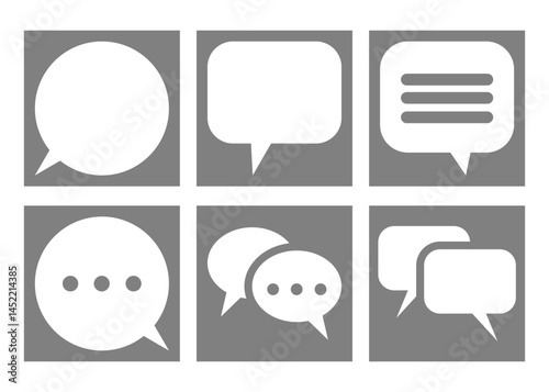 Minimalist Chat and Message Icons