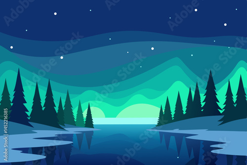 winter forest landscape