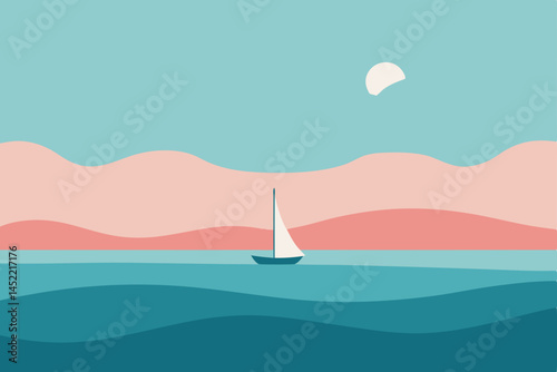 sailboat on the sea