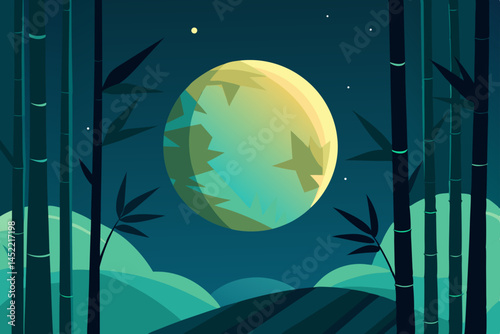 moon and stars
