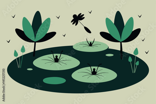 water lily in water