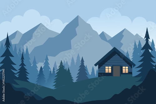 mountain landscape in the mountains
