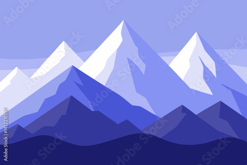 mountain landscape vector illustration