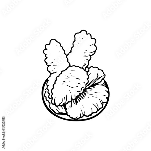 Monochrome floral artwork evoking minimalist elegance and botanical serenity