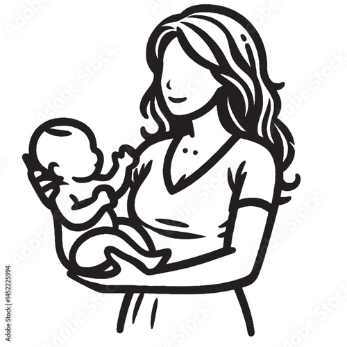 Heartwarming Mother Holding Child – Parental Love & Family Bond