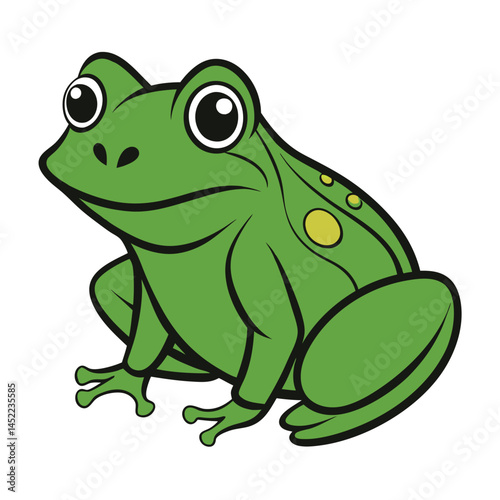 A beautiful-frog-vector-art-illustration 