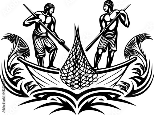 SVG visuals promoting environmental awareness and sustainable living. Sustainable Fishing Practices Promoting Eco-Friendly Techniques