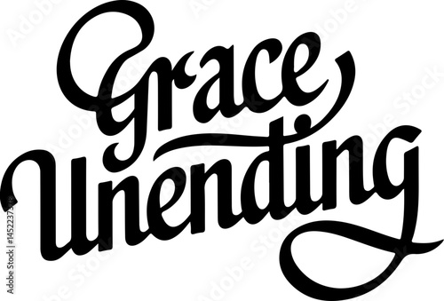 Unending Grace Calligraphy Design.