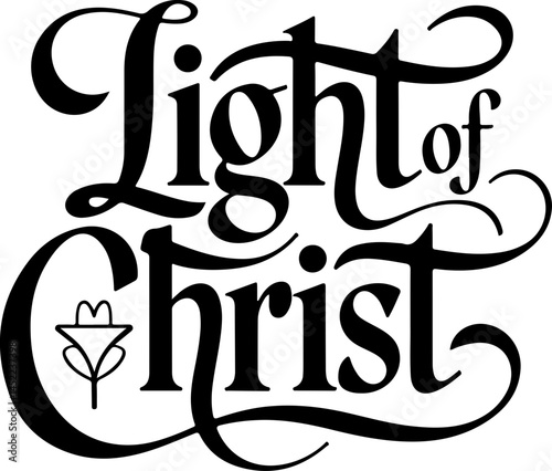 Light of Christ Religious Art Design