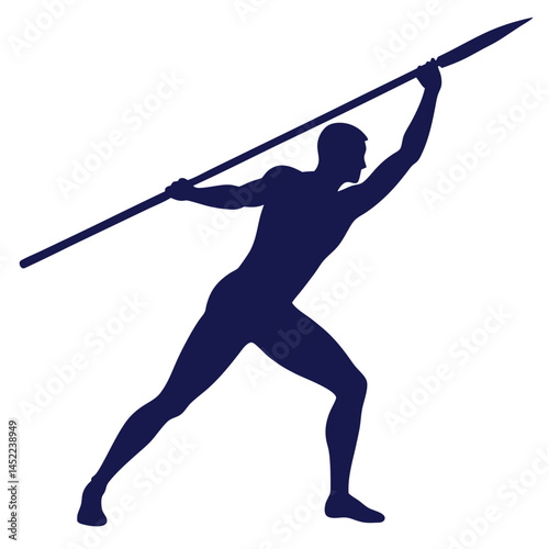 An image-of javelin silhouette vector 