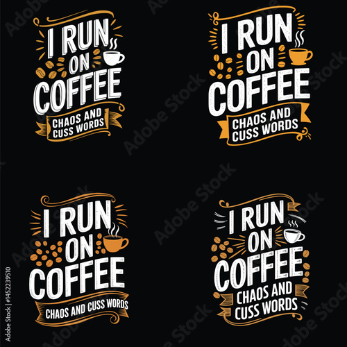irun o coffee T shirt design 
