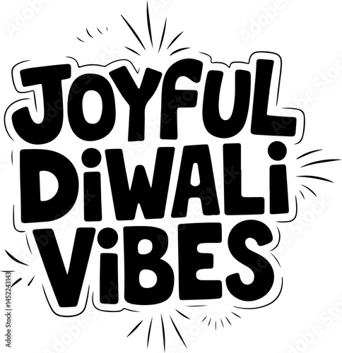 Joyful Diwali Vibes Festive Greeting Card