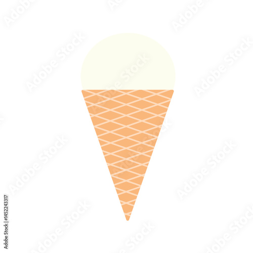 バニラアイスクリーム　イメージ