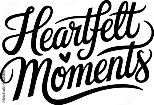 Heartfelt Moments Typography Design Graphic