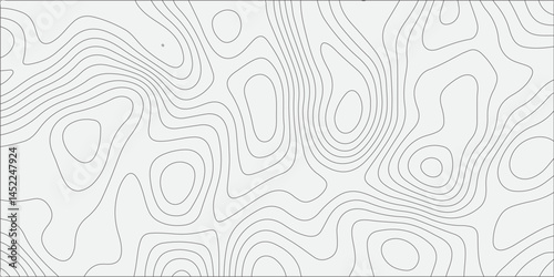 "High-resolution abstract topographic contour map with continuous smooth black lines on a white background, depicting natural terrain with organic and wavy elevation patterns."