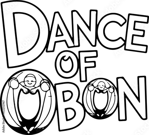 Obon Dance Festival Illustration Design