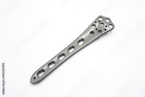 Distal Femur metal orthopedic implant Plate with multiple holes for secure attachment and stability