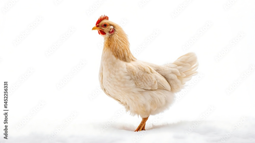 Fototapeta premium chicken on white background