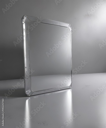 Mirror-like silver, subtle abrasions, sleek surface,  smooth,  background,  gleam