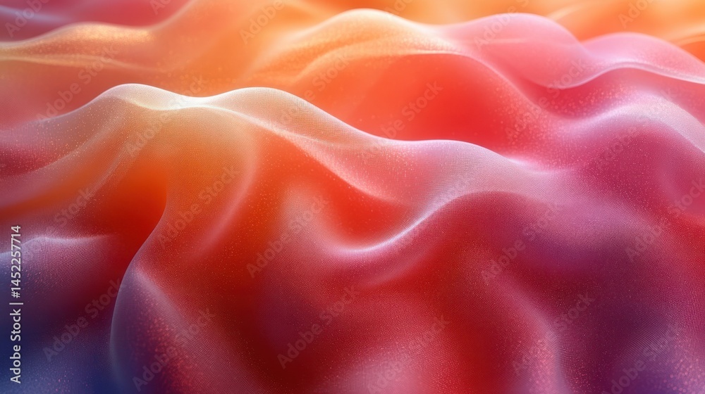 Obraz premium Abstract colorful fabric folds with warm light background