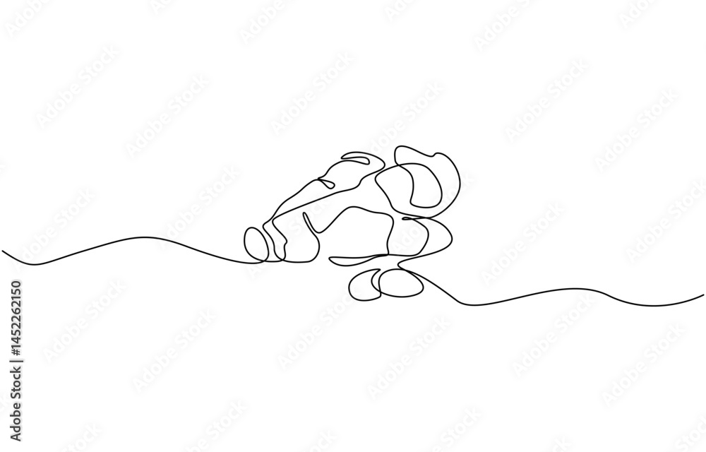 Obraz premium Ginger vector illustration. One line drawing art illustration, One continuous line drawing healthy organic ginger for farm logo identity. Fresh flowering plant rhizome concept herbaceous perennial.