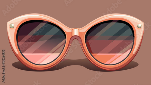 Blush-toned frames with perfect grace,
A touch of glam on every face.
Black lens mystery, bright day charm,
Sunglasses with timeless, trendy arm.