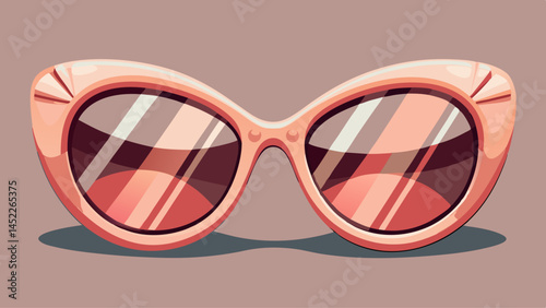 Blush-toned frames with perfect grace,
A touch of glam on every face.
Black lens mystery, bright day charm,
Sunglasses with timeless, trendy arm.
