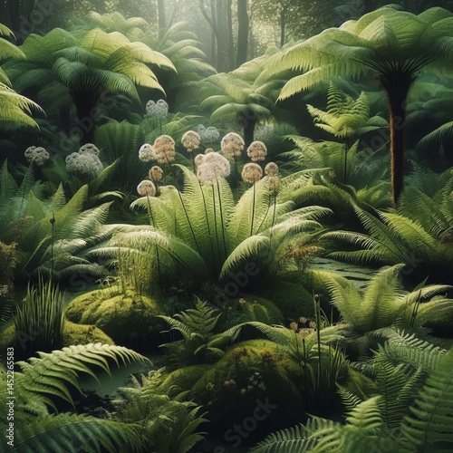 Marsh Fern with sporadic flowering